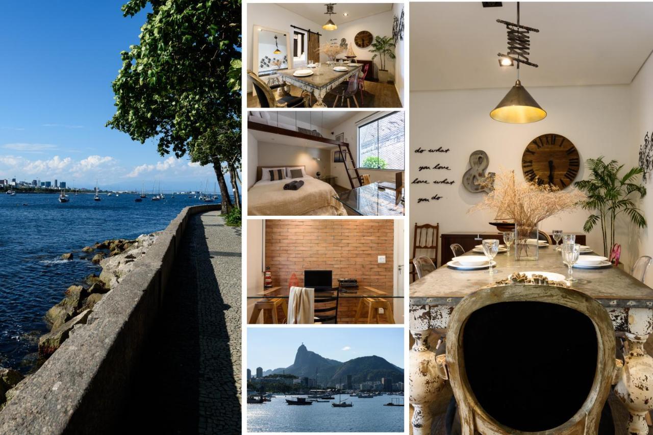 2 Quartos Na Urca Com Vista Para Baia De Guanabara A 700M Pao De Acucar Com Cozinha Completa E Wi-Fi - Bares, Restaurantes E Comercio Local A Poucos Metros Rio de Janeiro Esterno foto