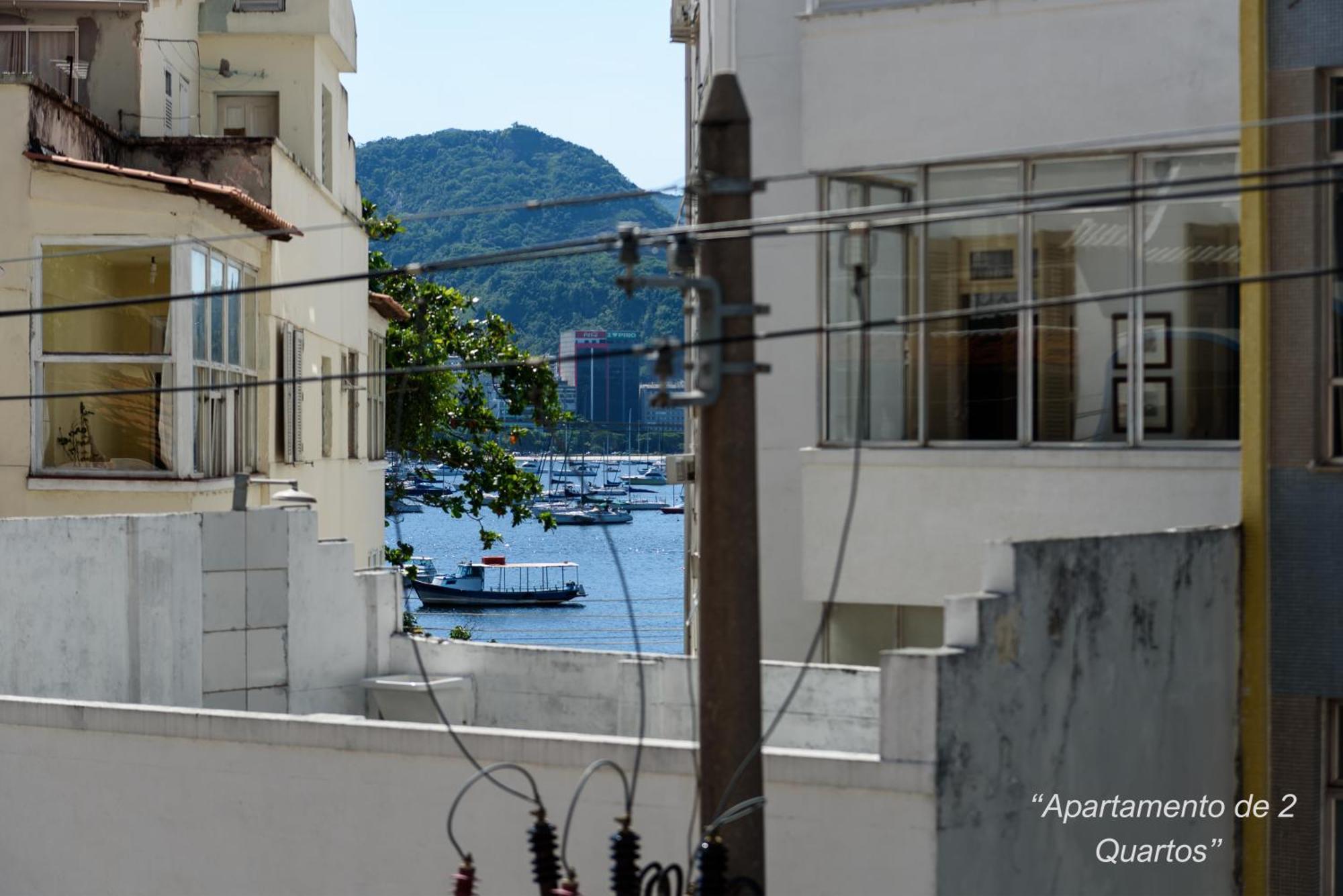 2 Quartos Na Urca Com Vista Para Baia De Guanabara A 700M Pao De Acucar Com Cozinha Completa E Wi-Fi - Bares, Restaurantes E Comercio Local A Poucos Metros Rio de Janeiro Esterno foto